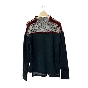 Free People mock neck snow bunny faire isle sweater